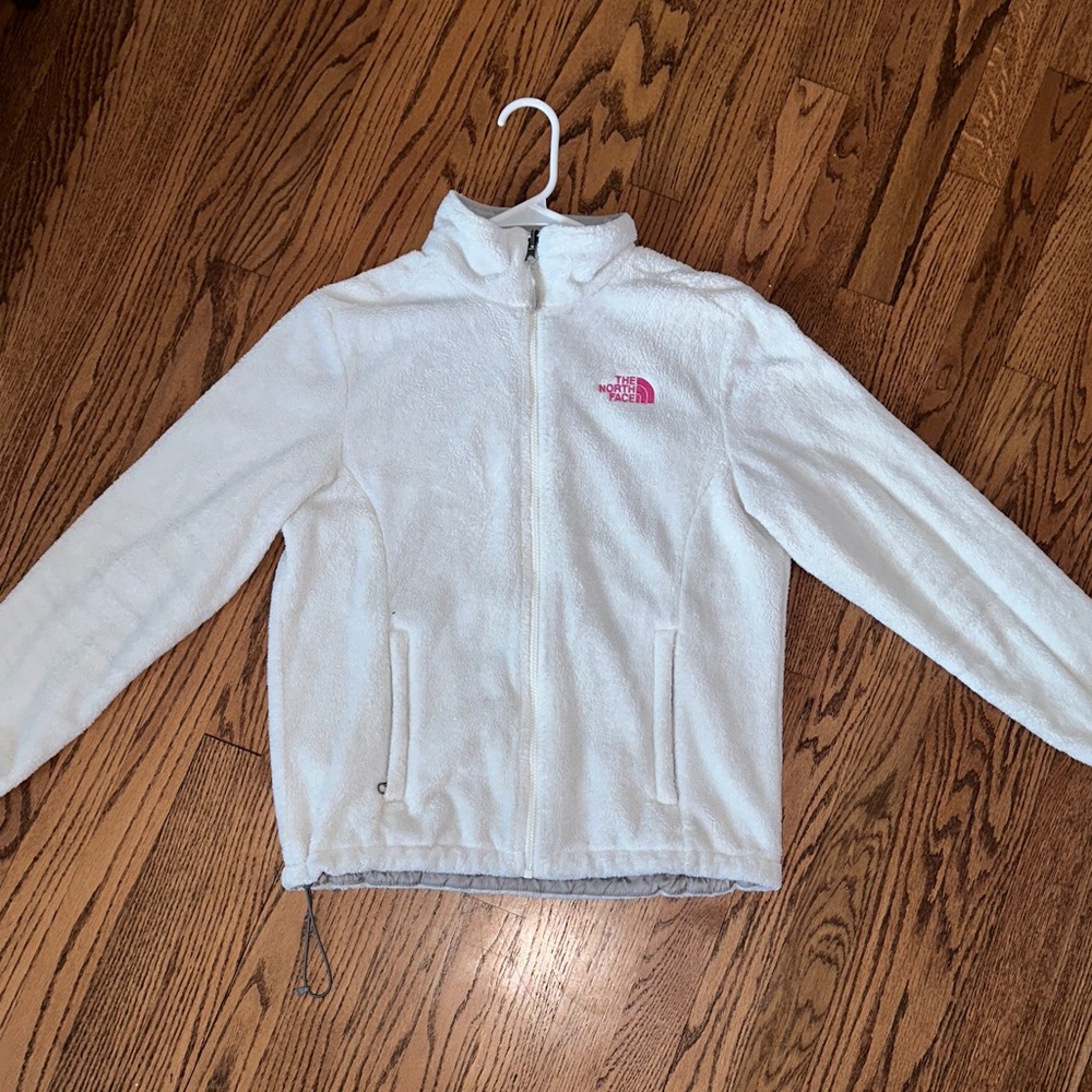 The North Face Womens White Fleece Jacket